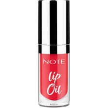 Aesco Note Cosmetics Lip Oil 40 Sugar Red Nemlendirici ve Parlatıcı Dudak Bakım Yağı, Kırmızı