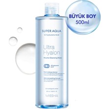 Aesco Mıssha 10 Çeşit Hyalüronik Asit Içeren Makyaj Temizleme Suyu 500ML Super Aqua Ultra Hyalron Cleansing Water
