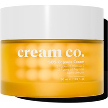 Aesco Cream Co. Leke Karşıtı Cilt Tonu Eşitleyici C Vitamini Nemlendirici Kapsül Yüz Kremi 50 Ml, Tüm Cilt Tipleri