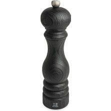 Aesco Peugeot - Paris Nature Black Tuz Değirmeni 22 cm + Tuz - Klasik Öğütme Derecesi Ayarı - Pefc Damgalı Geri Dönüştürülmüş Ahşaptan - Siyah