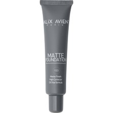 Aesco Alıx Avıen Uzun Süre Kalıcı Doğal Mat Bitişli E Vitamini Içeren Mat Fondöten - Matte Foundation 406 Light Peach