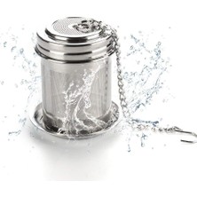 Aesco Xspring Çay Süzgeci, Paslanmaz Çelik Ekstra Ince Gözenekli Çay Infüzyonu, Uzatmalı Zincir Kancalı, Demlik ve Fincanlar Için, Baharatlar ve Bitki Çayları ile Kullanıma Uygun