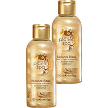Aesco Avon Planet Spa Radiance Ritüel Dokunuş Altın Masaj Yağı 150 Ml. Ikili Set