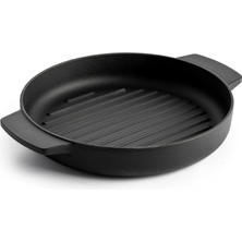 Aesco Kitchenaid Çift Kulplu Izgara Tava 26 cm Black