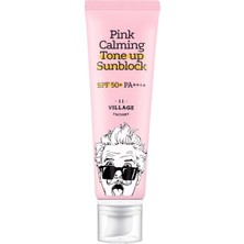 Aesco VILLAGE11FACTORY Village 11 Factory Pink Calming Tone Up Sun Block SPF50+ Pa++++ 50ML - Güneş Koruyucu & Makyaj Bazı