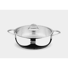 Aesco Fms 2024S Ideal Çelik 24 cm Basık Tencere Metal