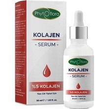 Aesco Phyto Flora%5 Kolajen Serumu - Sıkılaştırıcı ve Yaşlanma Karşıtı Yüz Bakım Serumu - 30 ml