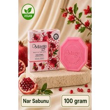Mage Doğal Nar Sabunu 100 Gram 1 Adet Hediyelik Kutuda