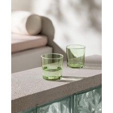 Aesco Pierretta-Colourful 4'lü Su Bardağı Seti - Soft Yeşil - 380 ml