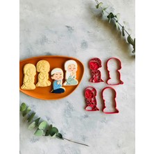 Aesco Cestopieno Dua Eden Kız ve Erkek 2'li Set (Desen ve Çerçeve ile 4 Parça) Hamur Şekillendirici/karışık Renk