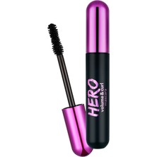 Aesco Flormar Kıvrım ve Hacim Veren Maskara (Siyah) - Hero Volume & Curl Mascara - 000-8682536022804