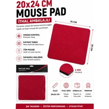 Krl Kırmızı Mouse Pad 24X20 cm Kaymaz
