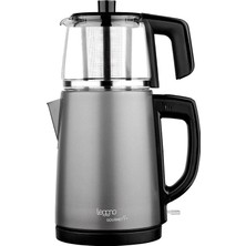 Aesco Leggno Gourmet Pro Cam Demlikli Çay Makinesi Füme Renkli
