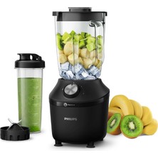 Aesco Philips 3000 Serisi Problend Crush Teknolojili Blender - 600 W Güç, 2 L Cam Sürahi, 2 Hız + Pulse, Titreşim Önleyici Taban, Siyah (HR2291/41)