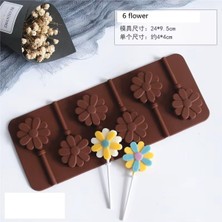 Aesco Pasta Story Lolipop Şeker Kalıbı 6'lı, Kahverengi