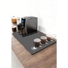 Aesco Valerine Life Barista Matı Sıvı Geçirmez Büyük Boy Xxl Kahve Barı Espresso Kahve Makinesi Pad 40X90CM (Antrasit)