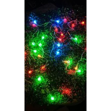 Aesco 5 M 28 LED Kristal Top Rgb – Şeffaf Kablo – Fişli Eklemeli