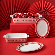 Aesco Jumbo Hollie Yılbaşı Büyük Boy Fırın Tepsisi 5X19X5,5 cm