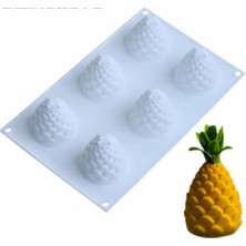 Aesco Silikon Ananas Kalıp Beyaz ECMELNM232