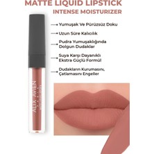 Aesco Alıx Avıen Uzun Süre Kalıcı Kadifemsi Kuruma Yapmayan Mat Likit Ruj - Matte Liquid Lipstick 502 Peachy Nude