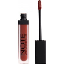 Aesco Note Cosmetics Mattemoist Lipgloss 408 Femme Fatale Yarı Mat Saten Bitişli Likit Ruj, Bordo