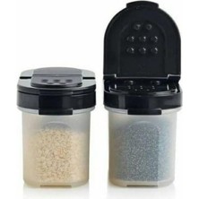 Aesco Tupperware Baharatlık 2'li 100 ml Siyah Küçük Baharatlık