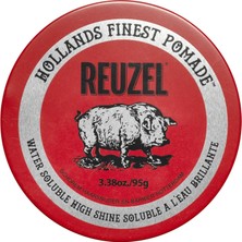 Aesco Reuzel Red Pomade, Orta Tutuş, Erkekler Için Parlak Pomad, Esnek, Parlak Bir Görünüm Için Suda Çözünür Pomad, 95 G (3,38 Oz)