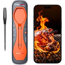 Aesco Thermopro TP970 Tempspike Plus Tam Kablosuz Akıllı Et Termometresi, 182M Ultra Menzilli Bluetooth Barbekü ve Fırın Isı Ölçer