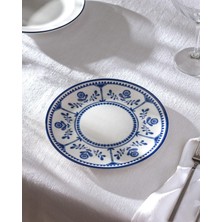Aesco Reve Bleu Celeste Pasta Tabağı - Mavi/beyaz - 19 cm