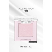 Aesco Mıssha Işıltılı Kremsi Dokulu Tekli Göz Farı Modern Shadow Pot (302 Hidden Blue) 302 Hidden Blue
