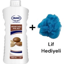 Aesco Ersağ Argan Yağlı Duş Jeli 1000 ml -(Lif Hediye'li)