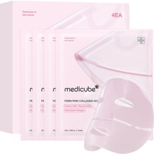 Aesco Medicube Salmon Dna Pdrn Pink Collagen Jelly Gel Maske | Cam Parlayan Cilt Için Gece Yüz Maskesi - Elastik, Nemlendirici, Sıkılaştırıcı ve Nemlendirici | Kore Cilt Bakımı, 28 G, 4ea