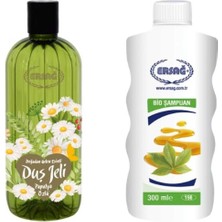 Aesco Ersağ Papatya Özlü Duş Jeli 500 ml + Bio Şampuan 300 ml