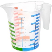 Aesco Buffer® 500 ml Renkli Dereceli Sert Plastik Mutfak Ölçü Kabı