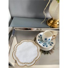 Aesco Linda Mia Home Yaprak Model Kokteyl Peçete Tekli