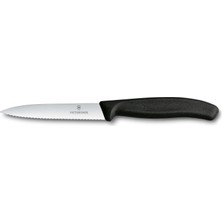 Aesco Victorinox 6.7833 Swissclassic 11CM Domates & Sosis Bıçağı, Siyah