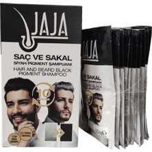 Aesco Jaja Saç Sakal Siyahlaştırıcı Black Şampuan 25 gr x 10 Adet