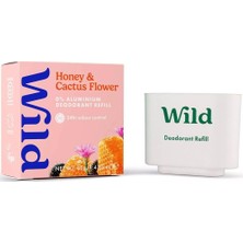 Aesco Wild Refill Yedek Stick Deodorant Içi Yüzde Doksan Sekiz Doğal Formül Honey & Cactus Flower 40 G.