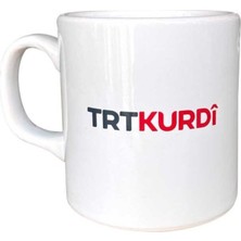 Aesco Trt Kurdi Logolu Beyaz Kupa