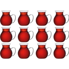Aesco Promosyonca Keyfi Ala Borosilikat Cam Çay Bardağı Seti, 200ML, 6'lı, Termisil Kupa, Şık ve Dayanıklı (12)