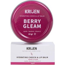 Aesco Berry Gleam Nemlendirici Pembe Renkli Dudak & Yanak Balmı | Bitkisel Krem Allık&ruj&far