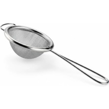 Aesco Paslanmaz Çelik Çay Süzgeci – Ince Tel Örgü Bitki Çayı ve Türk Çayı Süzgeci, Ergonomik Saplı, 5 cm Filtre Çapı