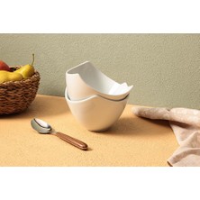 Aesco Porland Lotus Beyaz 2li Kase 16CM
