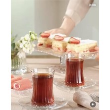 Aesco Paşabahçe Elysia Çay Bardağı Çay Takımı Seti 12 Parça Çay Seti 6 Kişilik