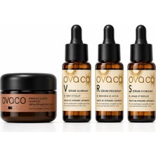 Aesco 4d Dynamic Cilt Bakım Seti – Peptit, Squalane, Ginseng, Panthenol, Niacinamide B3 – Yaşlanma Karşıtı, Leke Karşıtı – Kore Bilimiyle Geliştirildi – 3 Serum + 1 Krem