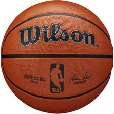 Aesco Wilson Basketbol Topu Nba Authentic Serisi, Dış Mekan, Tackskin Kauçuk, Boyut: 7, Kahverengi
