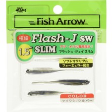 Aesco Fish Arrow Flash-J Slim Sw 1.5" (5 Adet/paket) #105 Sardine/silver Olta