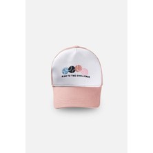 Aesco Dagi Aksesuar Kadın Tenis Kep Şapka, Pamuklu, Dokuma, Pembe, St, Pem