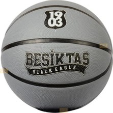 Aesco Beşiktaş Tricolor Serisi Lisanslı ve Logo Baskılı 7 Numaralı Kauçuk Basketbol Topu