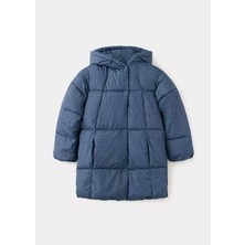 MANGO Kids Çiçek desenli uzun anorak